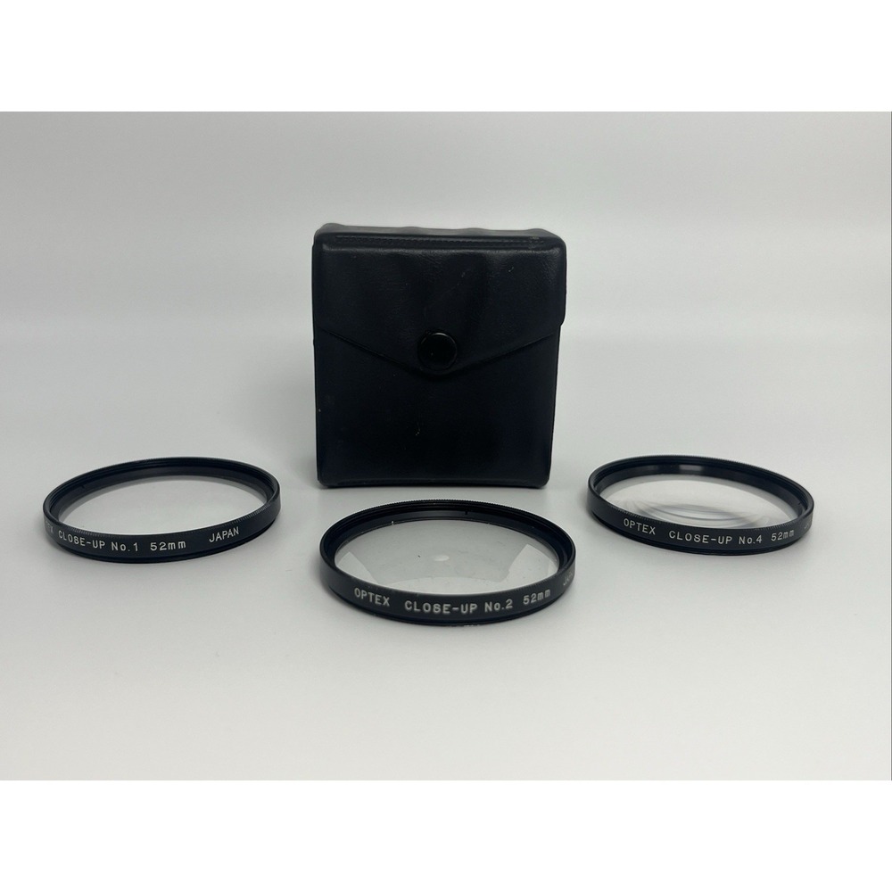 Optex 58mm Close Up Macro Filter Set Of 3 No 1 2 4 Japan‎ Case Diopter Pre-Owned